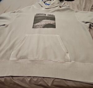 American Eagle Light Gray Hoodie